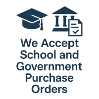 We accept school and government purchase orders