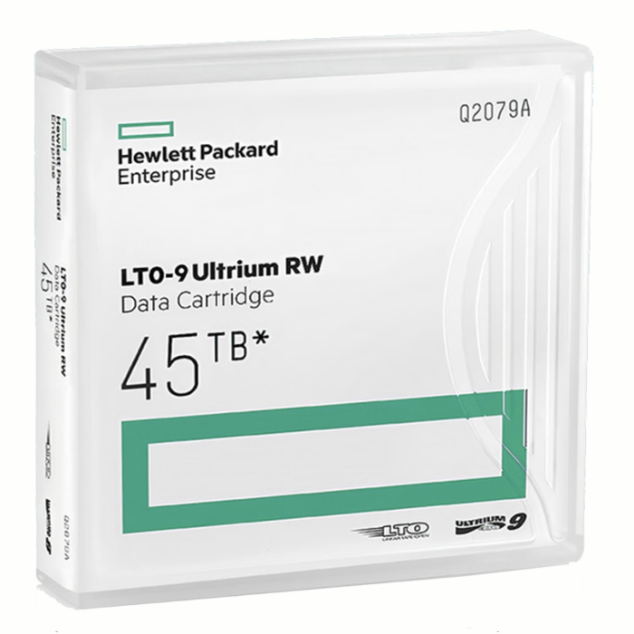 HPE LTO-9 Tape Ultrium Data Cartridge - 18TB Native/45TB