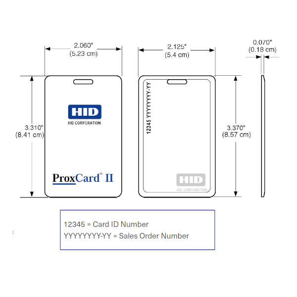 セクシーカード パラ 5160 HID 1326LSSMV - 1326 ProxCard II Cards | TapeandMedia.com