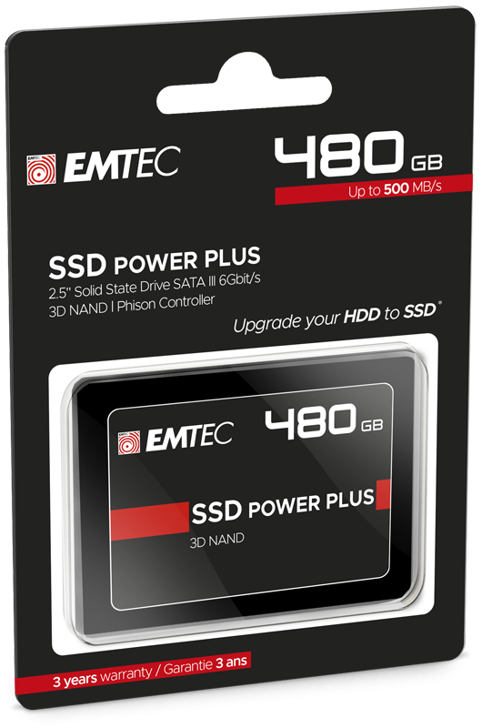 EMTEC Internal SSD X150 Power Plus 480GB Solid State Drive