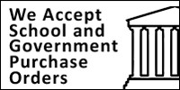 We accept school and government purchase orders