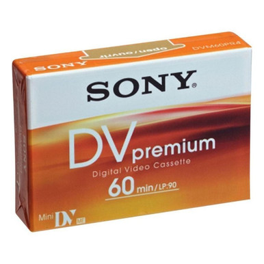 Sony MiniDV Tape 60 Minute Premium Mini DV - DVM60PR4