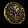 Express Challenge Coin with 3D UV Color Printing - 1.75" (44.4mm) x 3mm thick