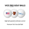 A Selection of Custom Vice Pro Golf Balls 