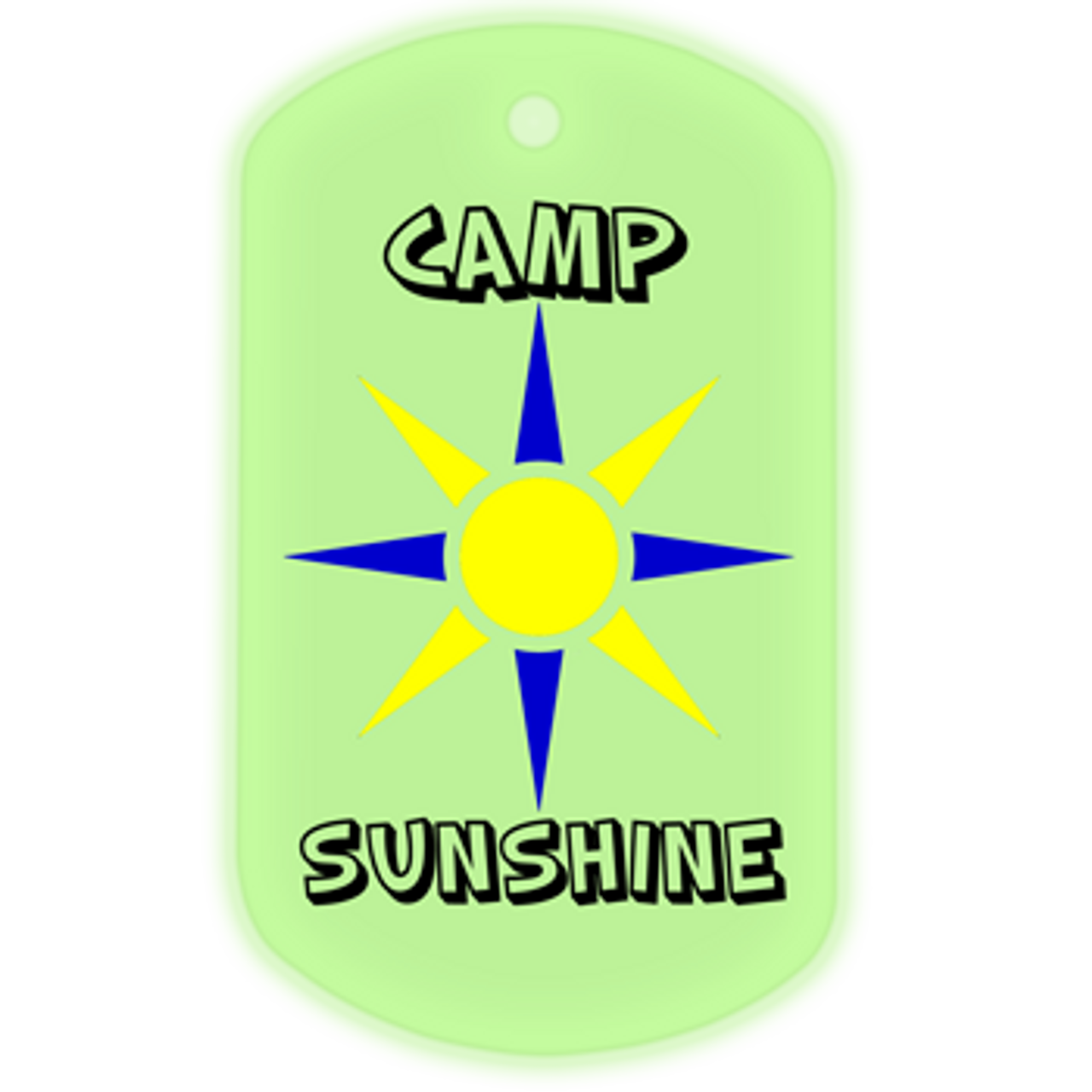 Glow in the dark dog tags Clearance