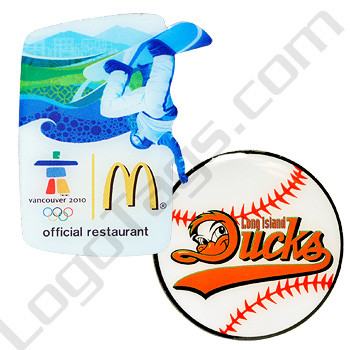 1 5 8 Aluminum Offset Printed Lapel Pins Logotags