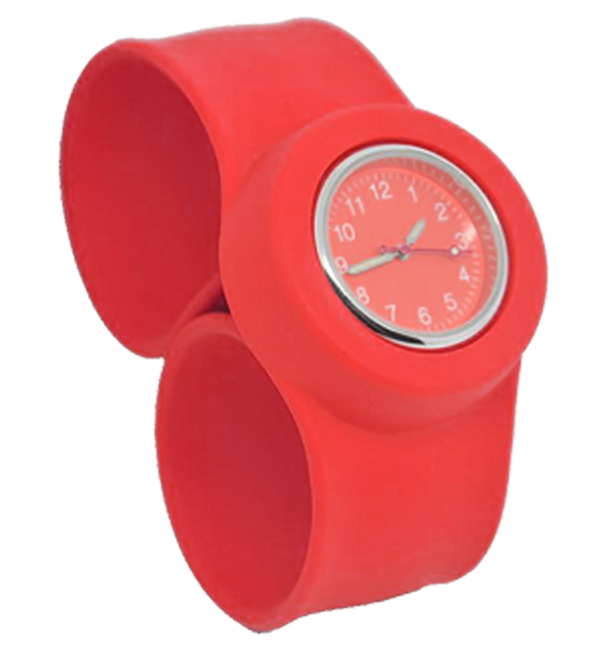 6 Geneva Silicone Slap Band Watches – Time World