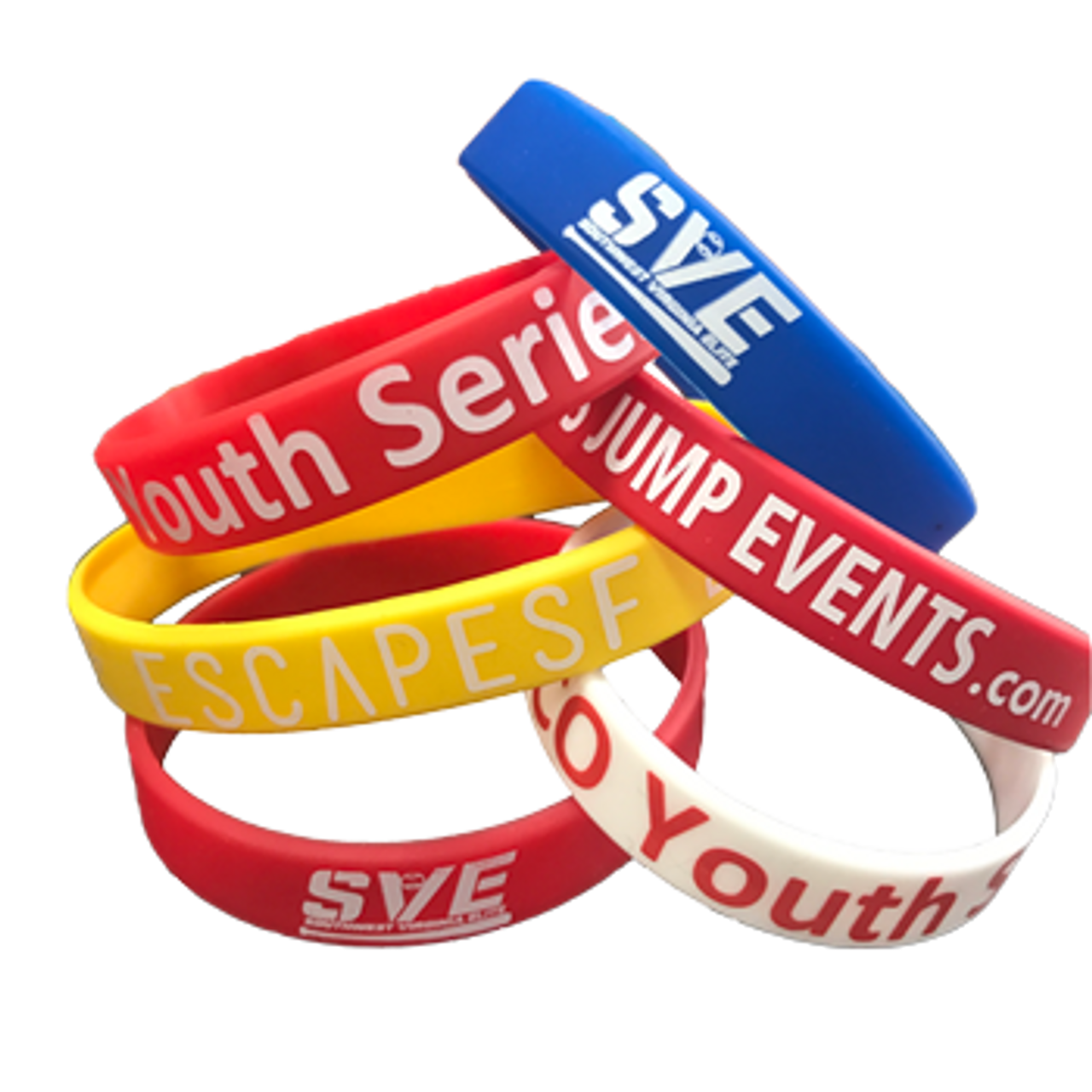 Custom Silicone Wristbands Bulk with Your Text, Clipart, Logo