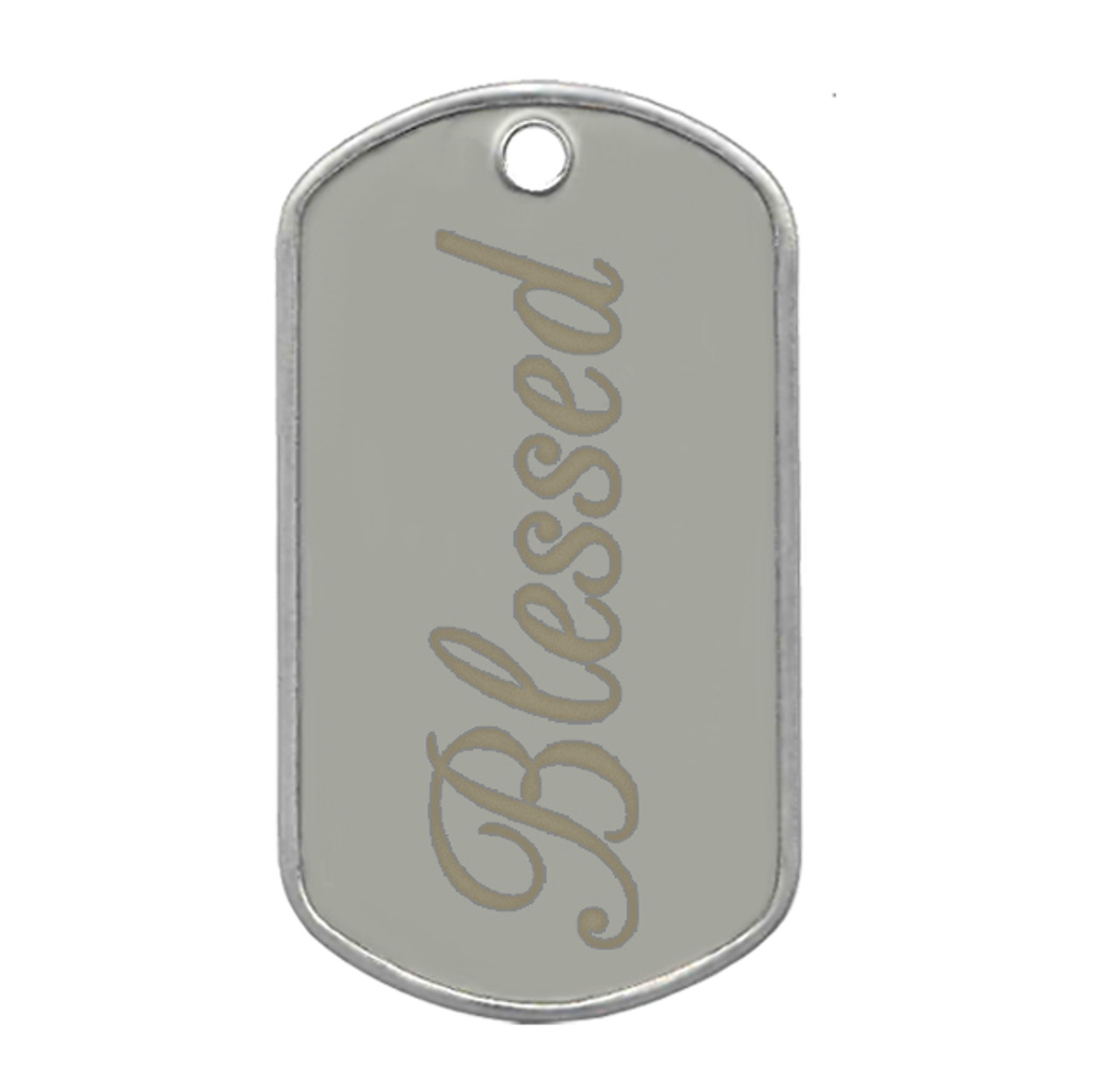 Laser Engraved Dog Tags - Stainless Steel