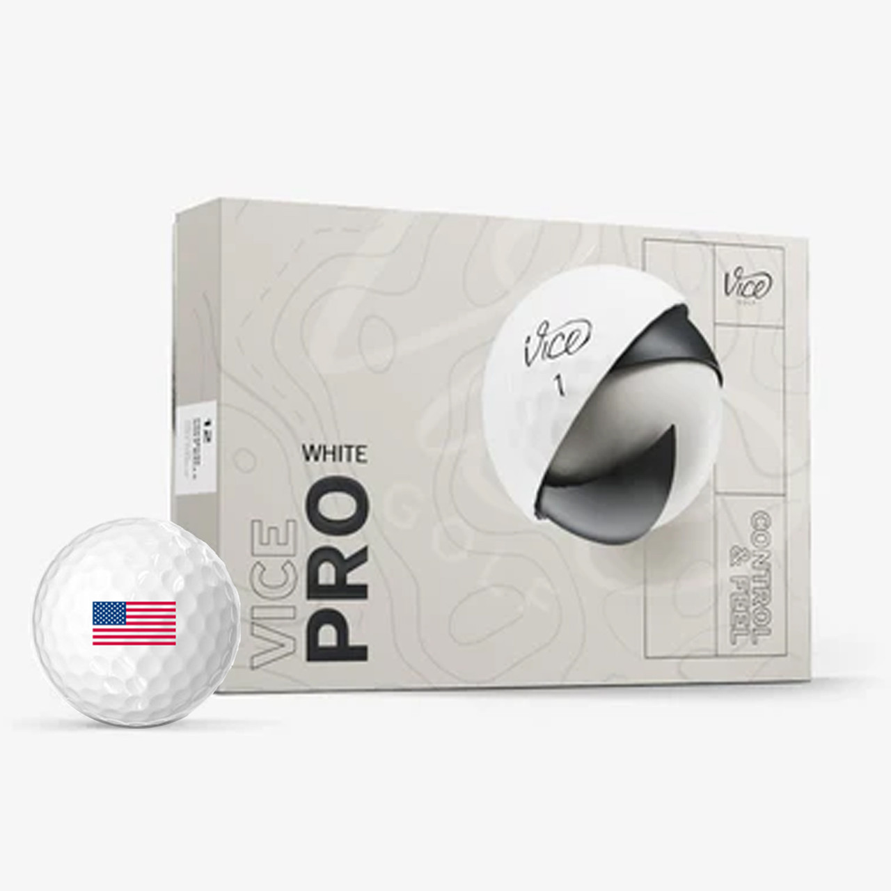 Custom Printed Vice Pro Golf Balls LogoTags