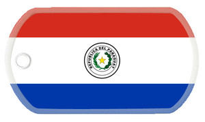 Paraguayan Flag dog tag