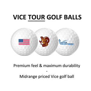 Custom Printed Vice Tour Golf Balls
