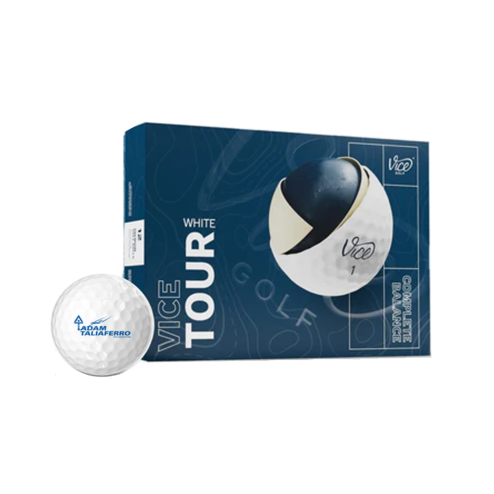 Custom Printed Vice Tour Golf Balls LogoTags
