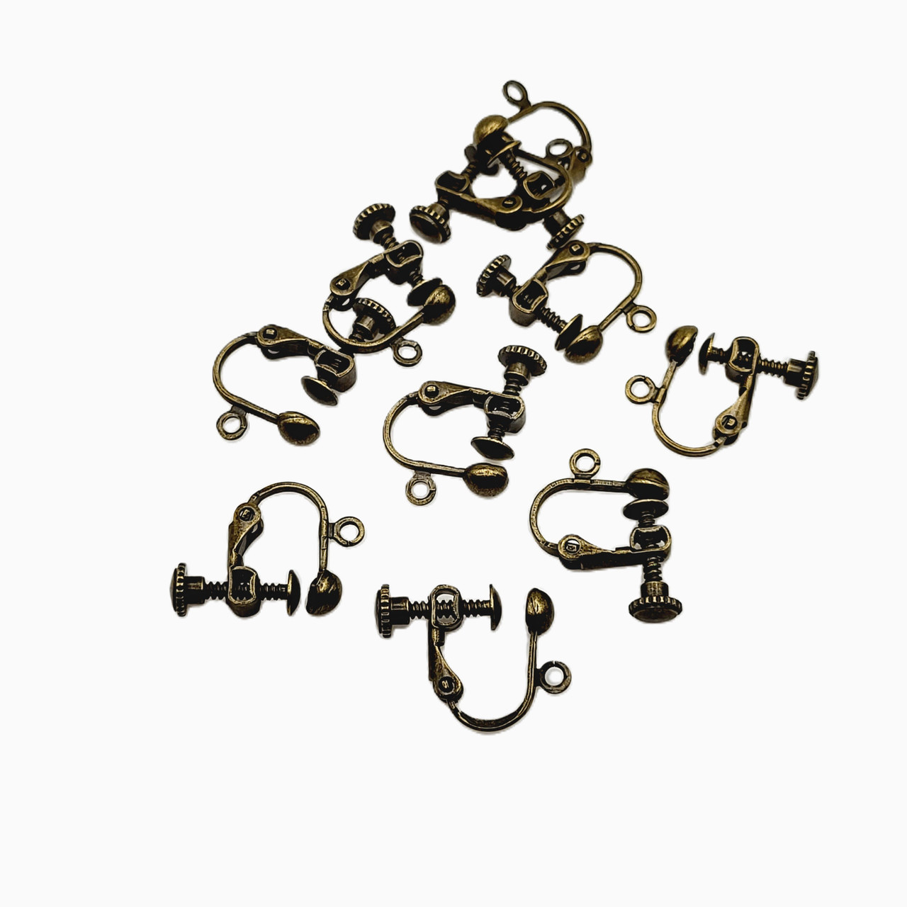 Bronze Screw Back Clip-On Earring Findings - Main Image
