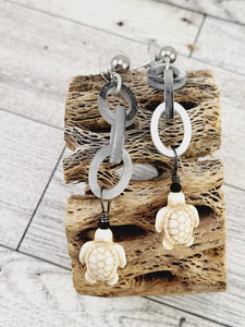 Sea Turtle Stainless Steel Post Earrings Sea Turtle Stainless Steel Post Earrings