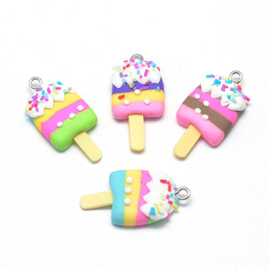 Handmade Polymer Clay Ice Cream Bar Charms Handmade Polymer Clay Ice Cream Bar Charms