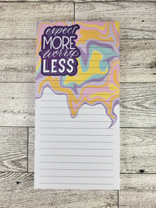 Expect More Worry Less Super Magnet Paper Pad Expect More Worry Less Super Magnet Paper Pad