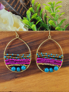 Teal Rush Earrings