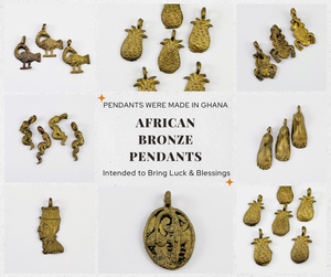 African Bronze Pendants- Assorted African Bronze Pendants- Assorted