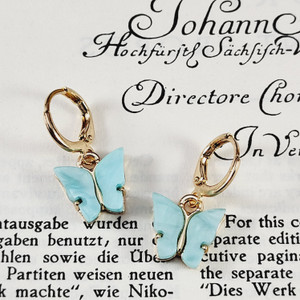 Blue Butterfly Earrings Blue Butterfly Earrings