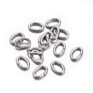 6mm Stainless Steel Oval Jump Rings- 100ct 6mm Stainless Steel Oval Jump Rings- 100ct