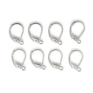 Stainless Steel Latch Back Earring Wires- 20pcs Stainless Steel Latch Back Earring Wires- 20pcs