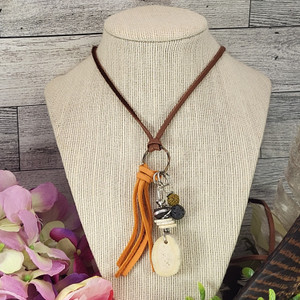 Wild Harmony Deer Antler Necklace with Genuine Leather Wild Harmony Deer Antler Necklace with Genuine Leather