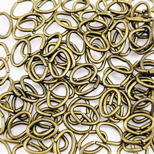 8mm Bronze Oval Jump Rings