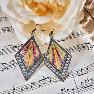 Rainbow Weave Earrings Rainbow Weave Earrings