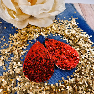 Sparkly Red Earrings Sparkly Red Earrings
