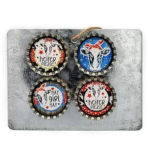 Super Magnets Set of 4: Sassy Cow Magnets #2 Super Magnets Set of 4: Sassy Cow Magnets #2