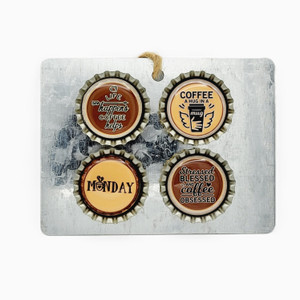 Super Magnets Set of 4: Life Happens Coffee Helps Super Magnets Set of 4: Life Happens Coffee Helps