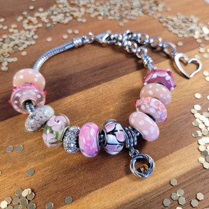 Pink Opulence: European Charm Bracelet Pink Opulence: European Charm Bracelet