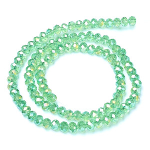 Light Green AB Chinese Crystal Bead Strand- 3 Sizes Light Green AB Chinese Crystal Bead Strand- 3 Sizes
