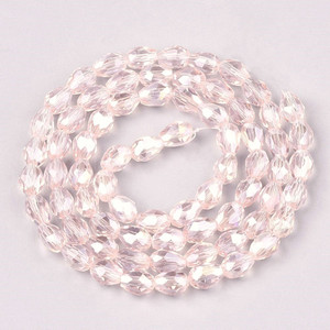 8mm Pink AB Chinese Crystal Teardrop Bead Strand 8mm Pink AB Chinese Crystal Teardrop Bead Strand