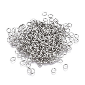 5mm Stainless Steel Oval Jump Rings-100pcs 5mm Stainless Steel Oval Jump Rings-100pcs