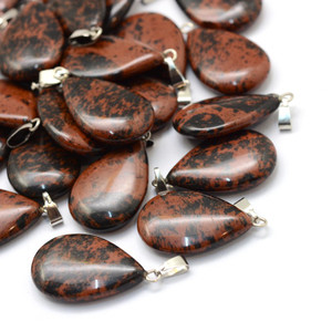 Mahogany Obsidian Pendants with Bail