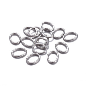Large 8mm Stainless Steel Oval Jump Rings- 100ct Large 8mm Stainless Steel Oval Jump Rings- 100ct