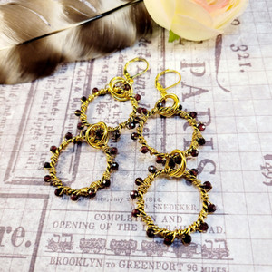 Garnet Devotion Drop Earrings Garnet Devotion Drop Earrings