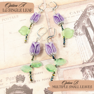 Spring Blossom Tulip Earrings & Lavender Tulip Breeze Earrings Spring Blossom Tulip Earrings & Lavender Tulip Breeze Earrings