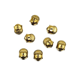 Gold Hematite Buddha Head Beads Gold Hematite Buddha Head Beads