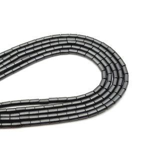 3mm Cylinder Matte Hematite Bead Strand 3mm Cylinder Matte Hematite Bead Strand