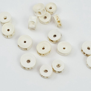 Small Fish Vertebrae Spacer Beads- 6 pcs Small Fish Vertebrae Spacer Beads- 6 pcs