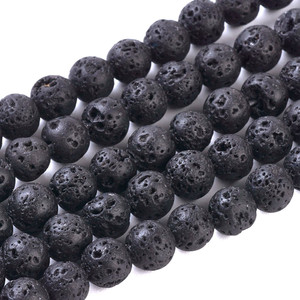 6mm Round Lava Rock Bead Strand 6mm Round Lava Rock Bead Strand