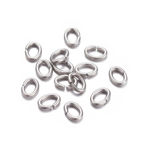 4mm Stainless Steel Oval Jump Rings-100pcs 4mm Stainless Steel Oval Jump Rings-100pcs