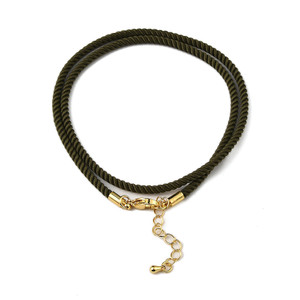 Dark Olive Green Pendant Ready Necklace Cord - Sold individually Dark Olive Green Pendant Ready Necklace Cord - Sold individually