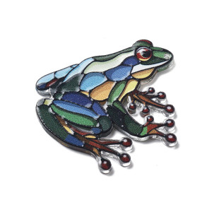 Acrylic Frog Pendant- Sold individually Acrylic Frog Pendant- Sold individually
