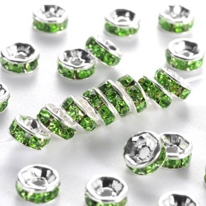 6mm Rhinestone Rondelle Spacer Bead Pack (10 pcs/pack) 6mm Rhinestone Rondelle Spacer Bead Pack (10 pcs/pack)