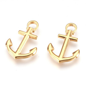 Stainless Steel Golden Anchor Pendant Stainless Steel Golden Anchor Pendant