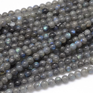 6mm Natural Labradorite Round Bead Strand
